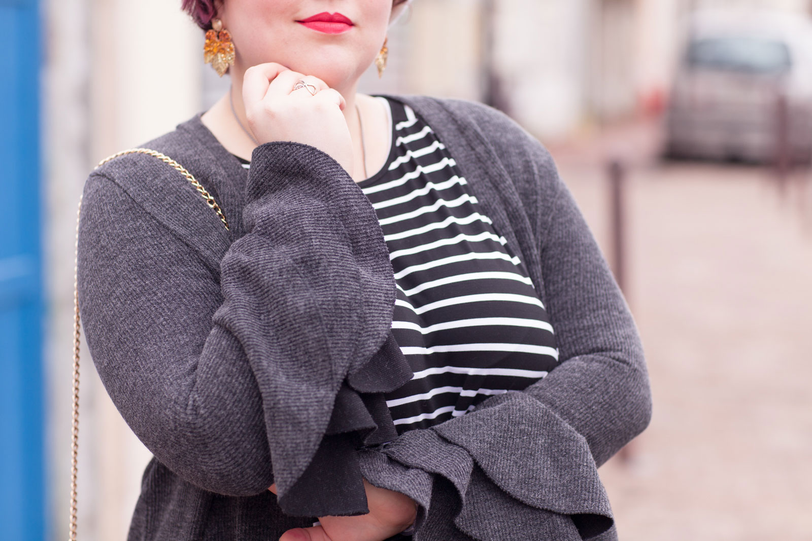 shein plus, shein grande taille, plussize, ninaah bulles, vintage, stripes, rayure, grosse, look, mode, outfit