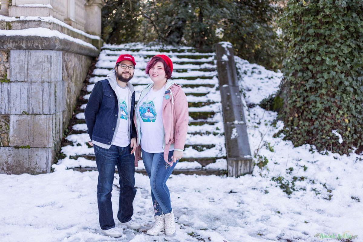 Mode, couple look, grande taille, amwf, couple mixte, mode, tunetoo, Totoro, body positive, amour, saint valentin, love, ninaah bulles