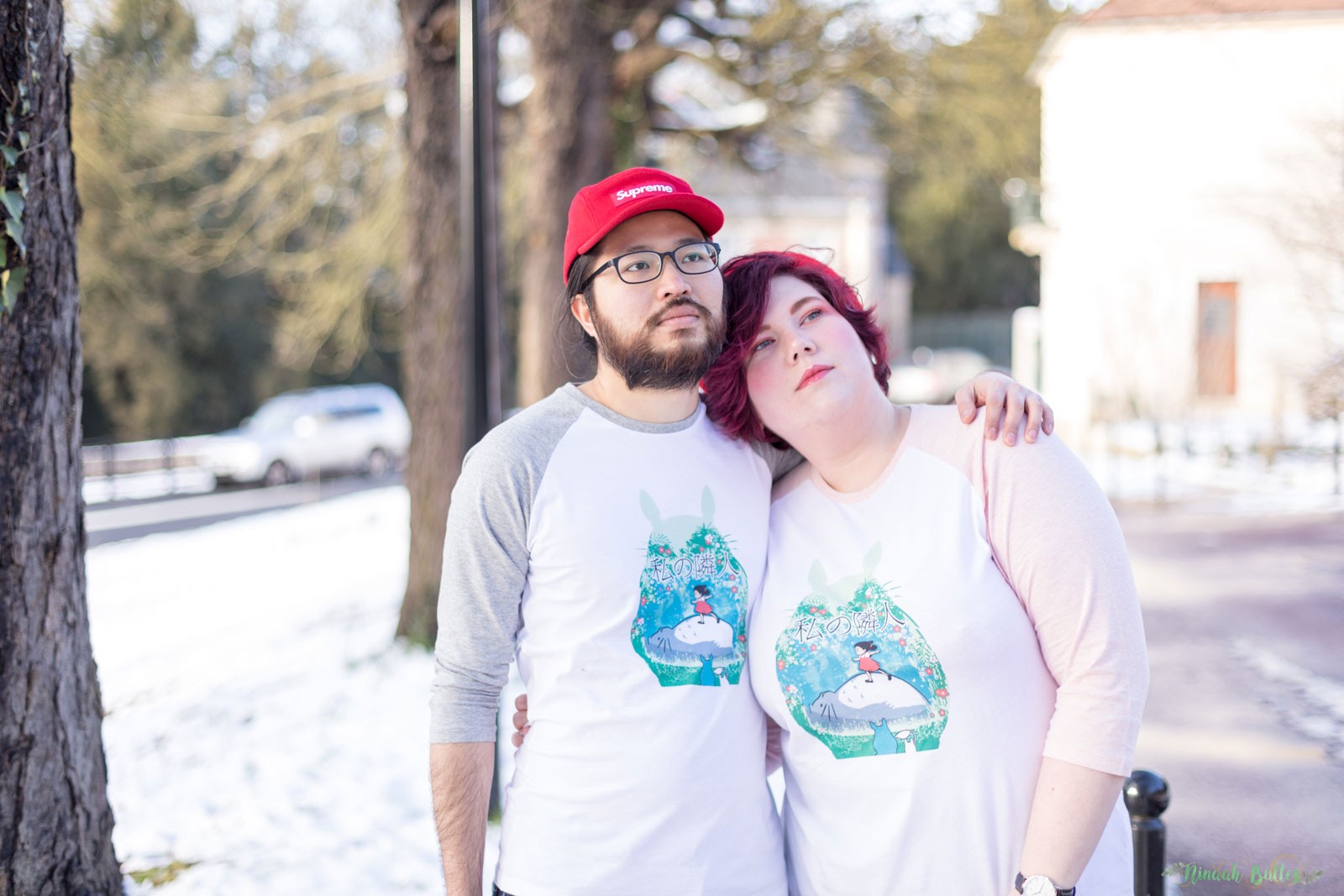Mode, couple look, grande taille, amwf, couple mixte, mode, tunetoo, Totoro, body positive, amour, saint valentin, love, ninaah bulles