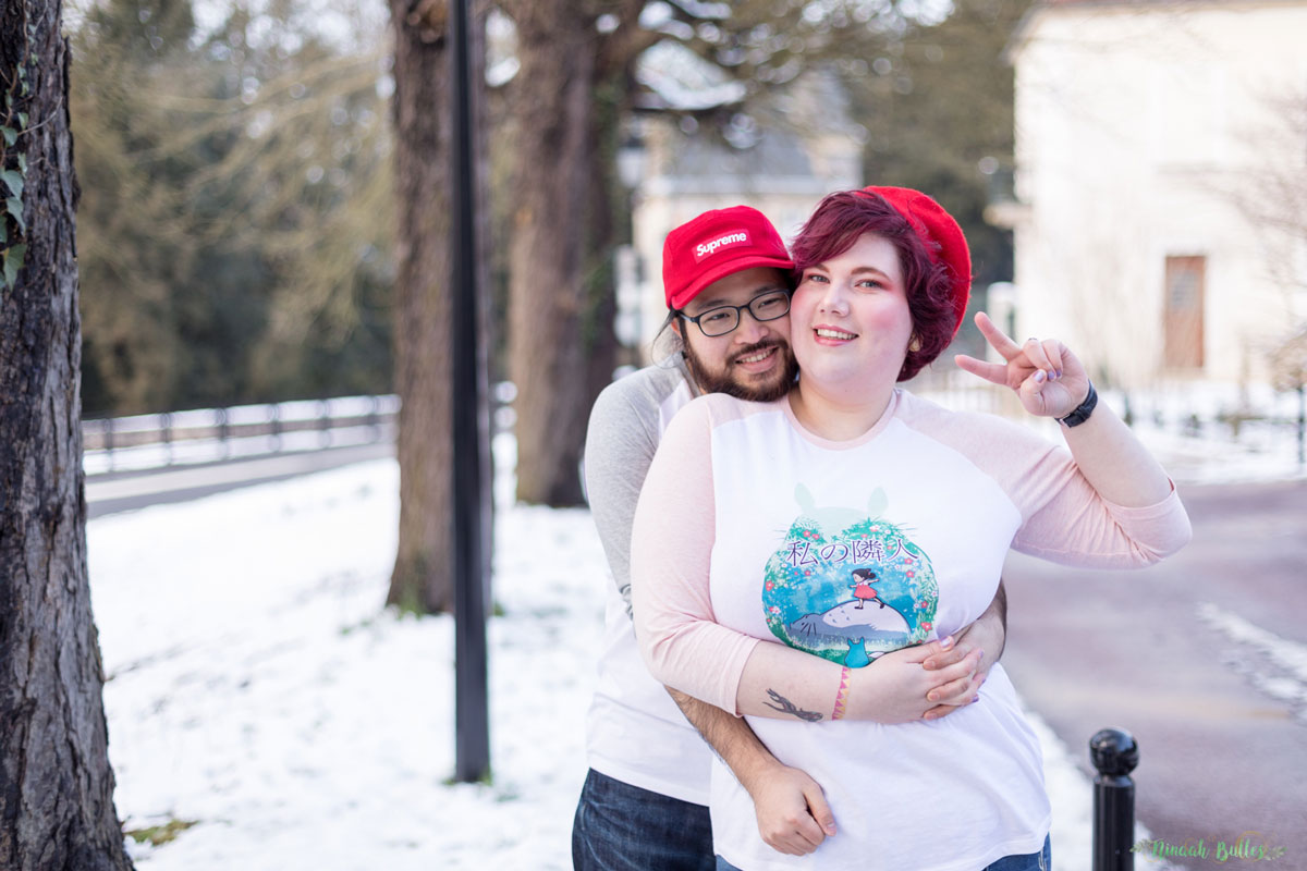 Mode, couple look, grande taille, amwf, couple mixte, mode, tunetoo, Totoro, body positive, amour, saint valentin, love, ninaah bulles