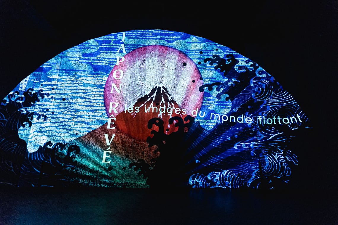 Le Japon rêvé à l’Atelier des lumières, ninaah bulles, exposition