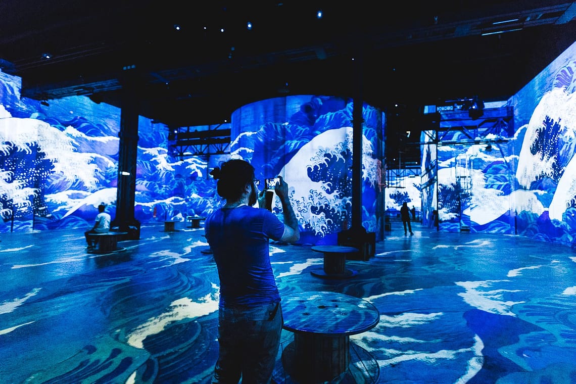 Le Japon rêvé à l’Atelier des lumières, ninaah bulles, exposition