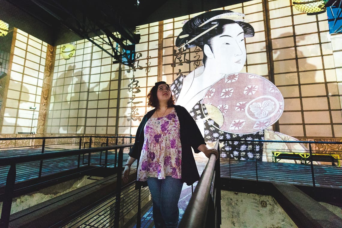 Le Japon rêvé à l’Atelier des lumières, ninaah bulles, exposition