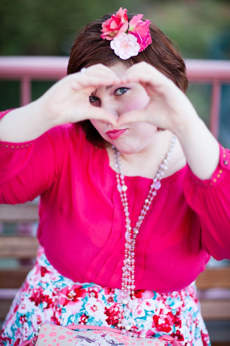 rose, valentine, grandetaille, ronde, outfit, ninaah bulles