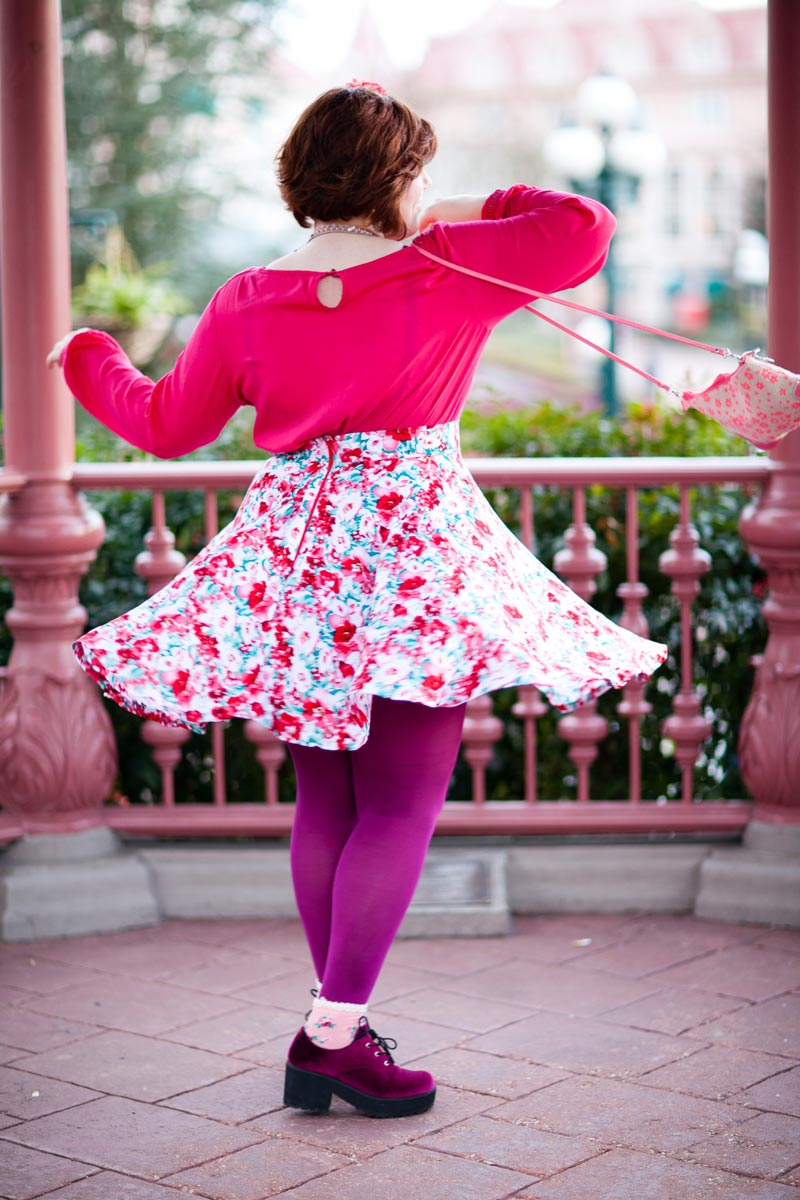 rose, valentine, grandetaille, ronde, outfit, ninaah bulles