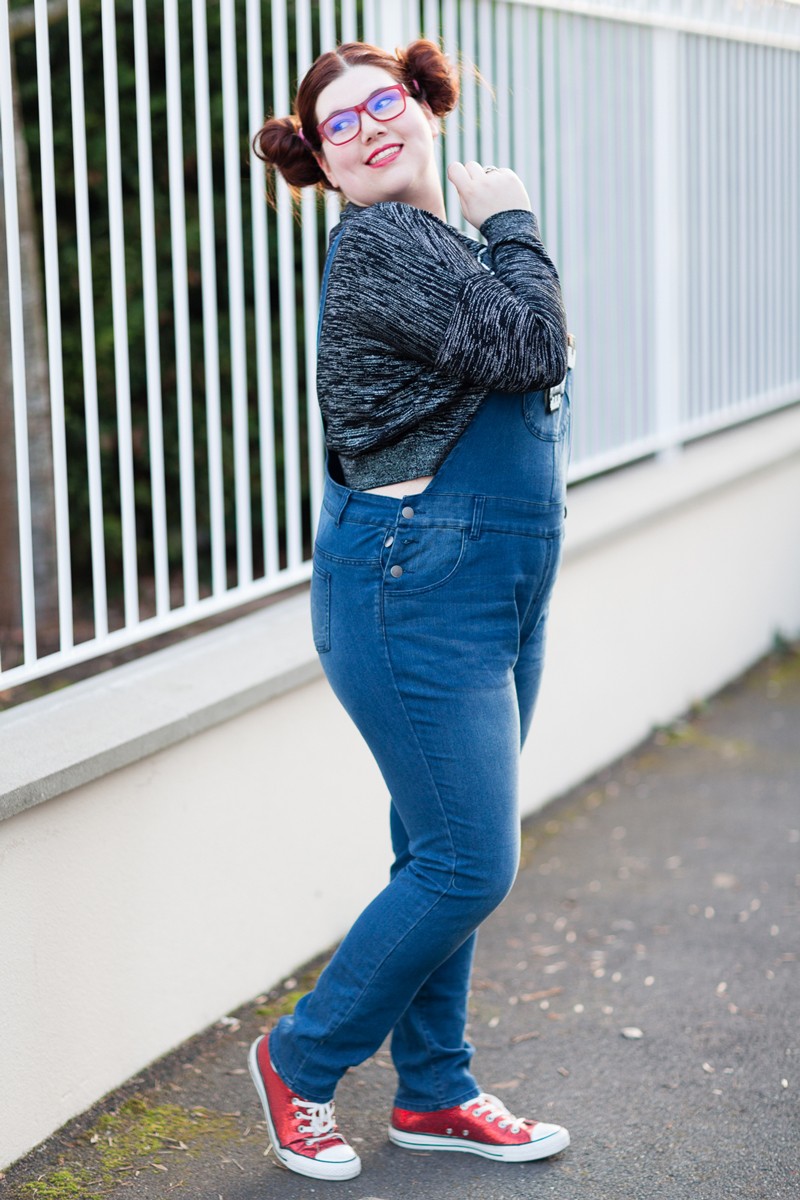 Geekette, starwart, leia, ninaah bulles, grande taille, salopette