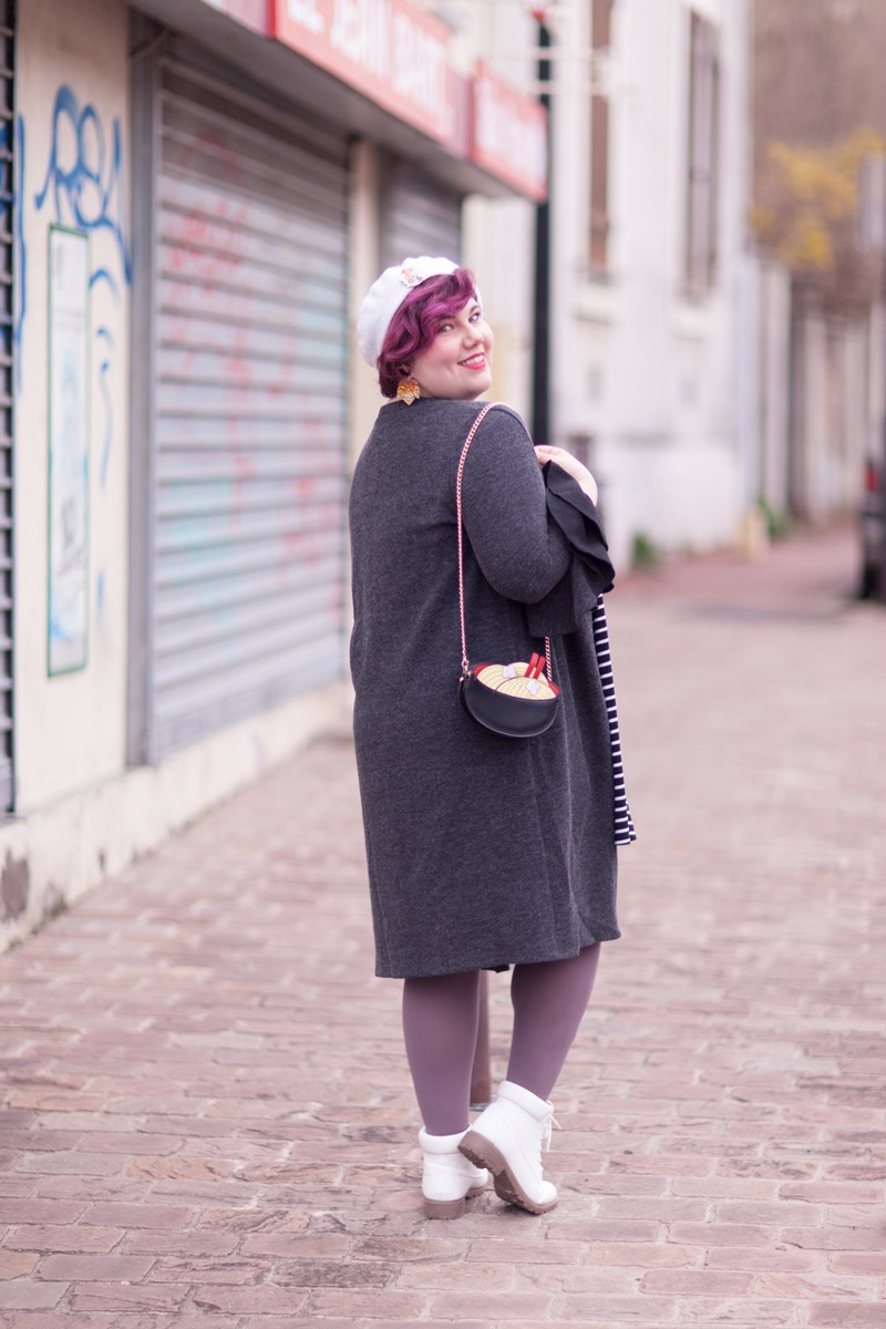 shein plus, shein grande taille, plussize, ninaah bulles, vintage, stripes, rayure, grosse, look, mode, outfit