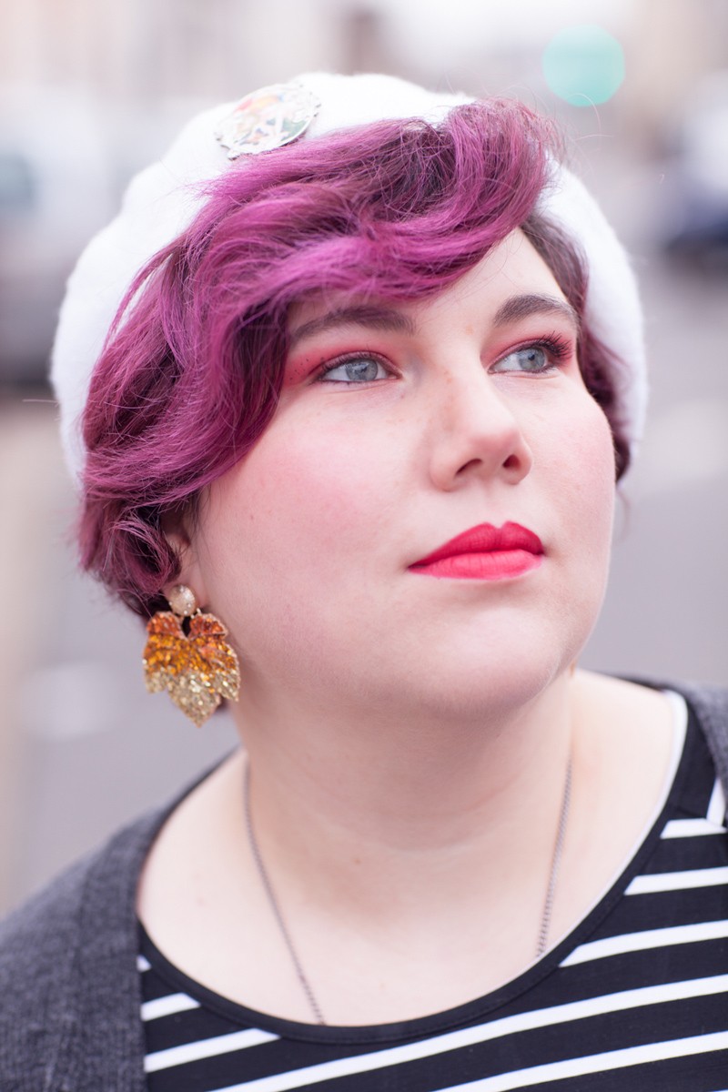 shein plus, shein grande taille, plussize, ninaah bulles, vintage, stripes, rayure, grosse, look, mode, outfit