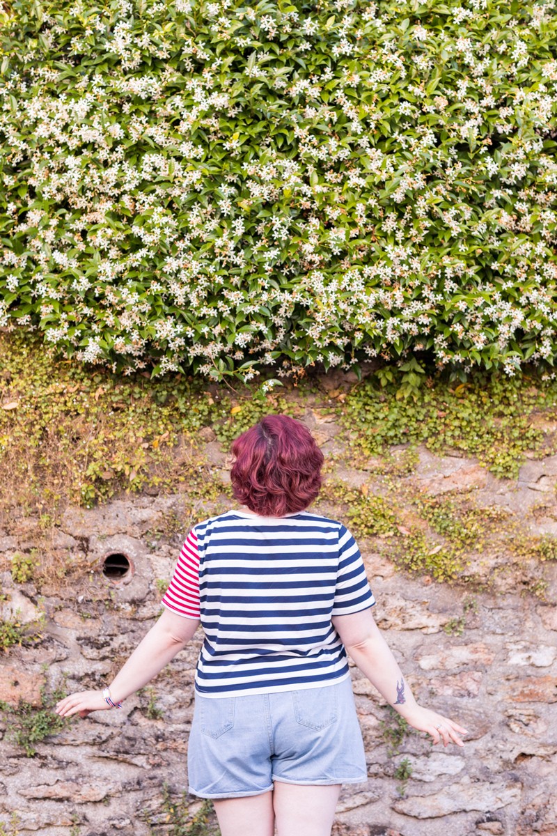 #JePorteCeQuiMePlait, shein, grande taille, curvy, plussize, short, rayure, ninaah bulles, blogeuse, mode