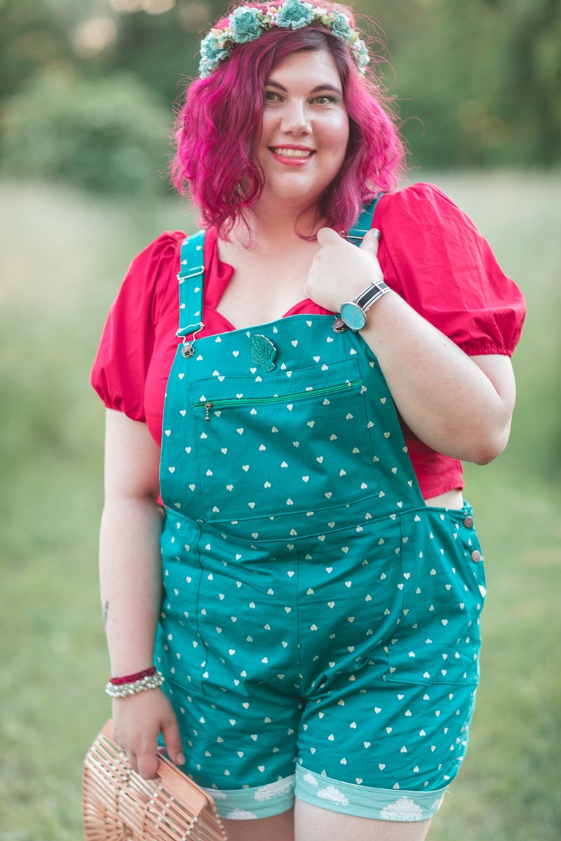 patron, salopette Oasis, petit patron couture, diy, mermaid, sirene, grande taille mode, couture, look, short, jeportecequilmeplait